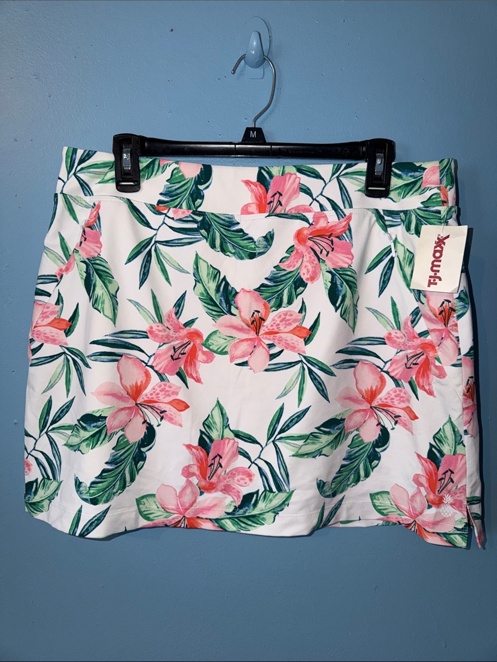 Tommy Bahama Island Zone Floral Pink Tropical Print Skirt -